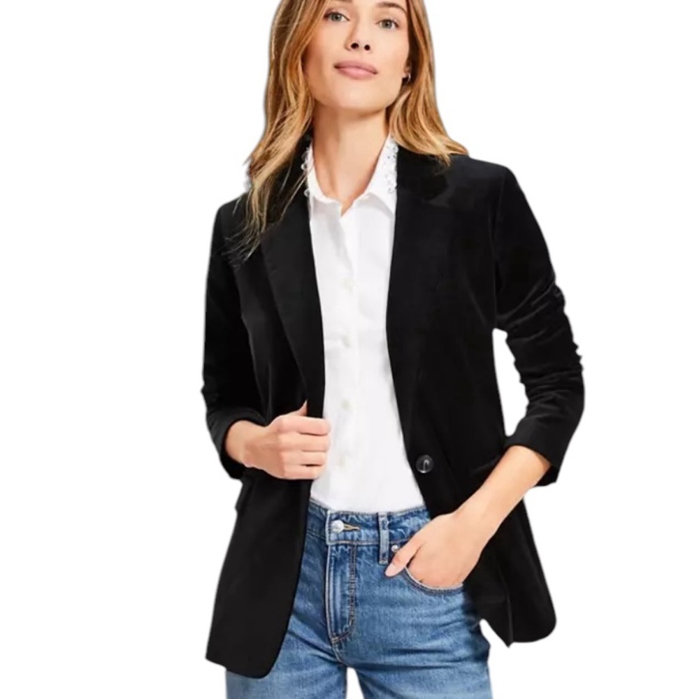 Loft Velvet Blazer